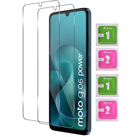 Etui do Motorola Moto G06 / G06 Power skórzane magnetyczne z klapką + 2x SZKŁO HARTOWANE