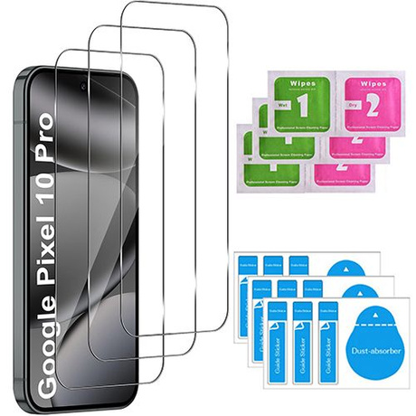 3x SZKŁO HARTOWANE 9H do Google Pixel 10 Pro 5G