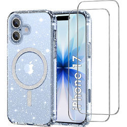 Etui do iPhone 17 do Magsafe Clear Shine  + SZKŁO HARTOWANE 5D