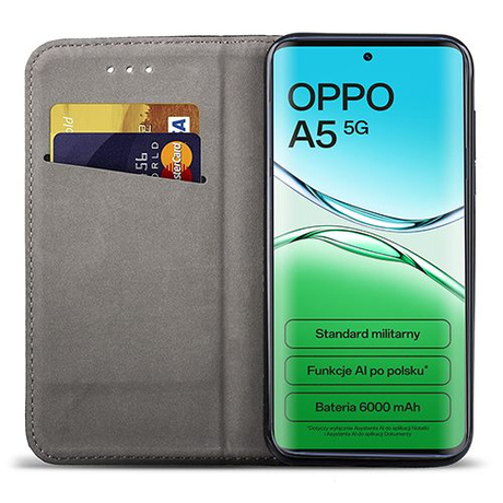 Etui do Oppo A5 5G SMART MAGNET CASE + 2X SZKŁO HARTOWANE