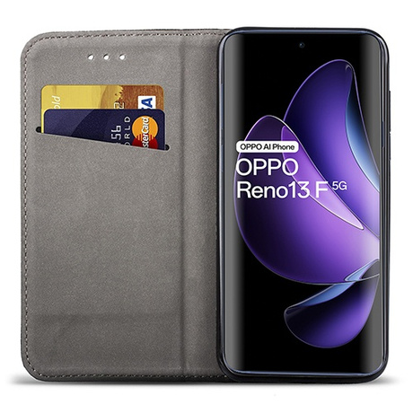 Etui do Oppo Reno 13F 5G / 13 FS 5G SMART MAGNET CASE + 2X SZKŁO HARTOWANE