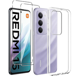 Etui SLIM CASE do Xiaomi Redmi 15 4G / 5G + 2x SZKŁO SZYBKA 9H