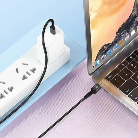 KABEL Blavec USB USB-C TYP C 60W 3A CarPlay Android Auto SZYBKI W OPLOCIE 2M