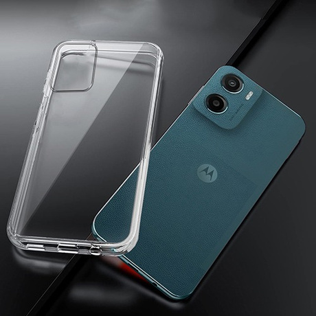 Etui do Motorola Moto G05 / E15 WZMACNIANE 360° CLEAR CASE + 2x SZKŁO HARTOWANE