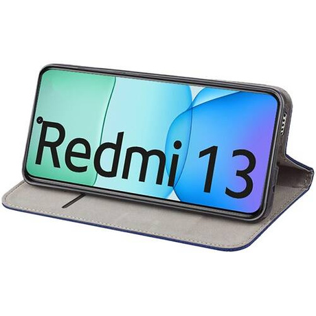 Etui do Xiaomi Redmi 13 4G SMART MAGNET CASE + 2X SZKŁO HARTOWANE