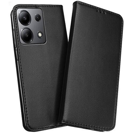 Etui do Xiaomi Redmi Note 13 Pro 4G skórzane magnetyczne z klapką + SZKŁO HARTOWANE