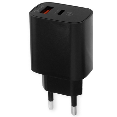 SZYBKA ŁADOWARKA SIECIOWA PD 20W 3A QC + KABEL do Lightning USB-C Micro 3w1