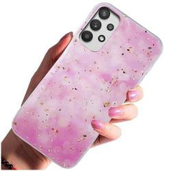 Etui do Samsung Galaxy A32 5G GOLD CASE + SZKŁO HARTOWANE