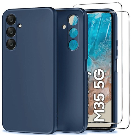 Etui SOFT MATT CASE do Samsung Galaxy M35 5G + 2X SZKŁO HARTOWANE