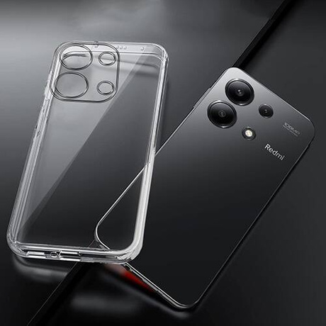 Etui do Xiaomi Redmi Note 13 4G WZMACNIANE 360° CLEAR CASE + SZKŁO HARTOWANE