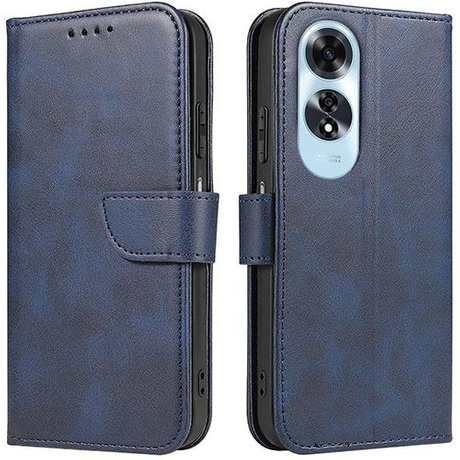 Etui do Oppo A60 SKÓRZANE SKIN + SZKŁO HARTOWANE
