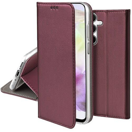 Etui do Samsung Galaxy A35 5G skórzane magnetyczne z klapką + SZKŁO HARTOWANE