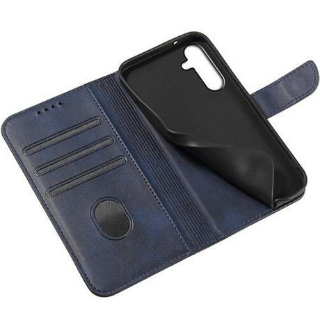 Etui do Samsung Galaxy A15 4G / A15 5G SKÓRZANE SKIN + SZKŁO HARTOWANE