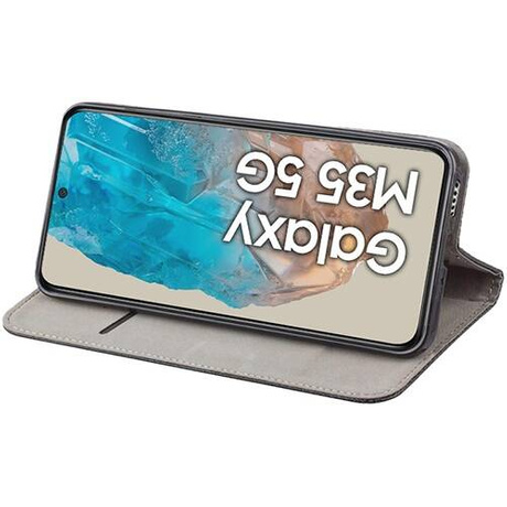 Etui do Samsung Galaxy M35 5G SMART MAGNET CASE + 2X SZKŁO HARTOWANE