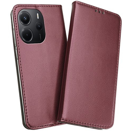 Etui do Xiaomi Redmi Note 14 5G skórzane magnetyczne z klapką + 2x SZKŁO HARTOWANE