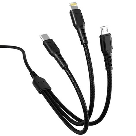 SZYBKA ŁADOWARKA SIECIOWA PD 20W 3A QC + KABEL do Lightning USB-C Micro 3w1