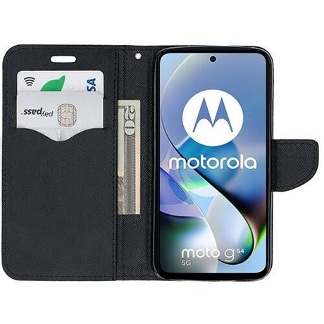 Etui do Motorola Moto G54 5G Power Portfel Case + SZKŁO HARTOWANE
