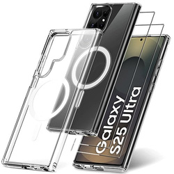 Etui do Samsung Galaxy S25 Ultra 5G Silicone do Magsafe + 2x SZKŁO HARTOWANE