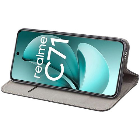Etui do Realme C71 SMART MAGNET CASE + 2X SZKŁO HARTOWANE
