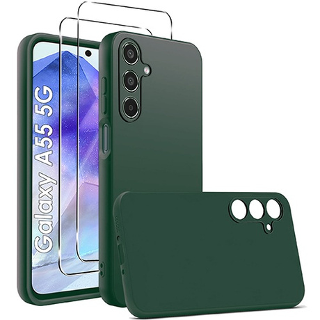 Etui SOFT MATT CASE do Samsung Galaxy A55 5G + 2X SZKŁO HARTOWANE