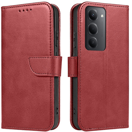 Etui do Xiaomi Redmi 15 4G / 5G SKÓRZANE SKIN + 2x SZKŁO HARTOWANE 9H