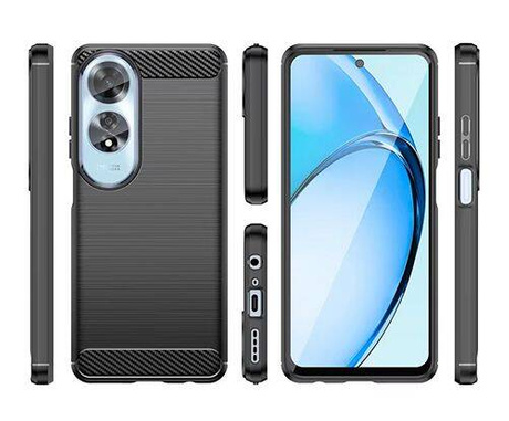 Etui do OPPO A60 KARBON CASE pancerne + SZKŁO