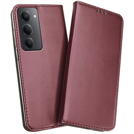 Etui do Xiaomi Redmi 15 4G / 5G skórzane magnetyczne z klapką + 2x SZKŁO HARTOWANE