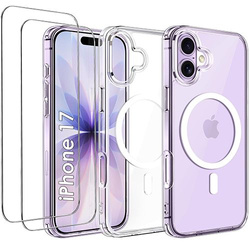Etui do iPhone 17 DO MAGSAFE WZMACNIANE ANTI SHOCK CLEAR CASE + 2x Szkło 9H