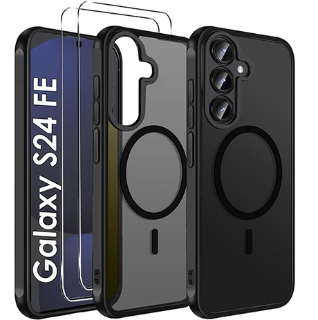 ETUI do Samsung Galaxy S24 FE MAGSAFE MATOWE CASE + 2x SZKŁO 9H