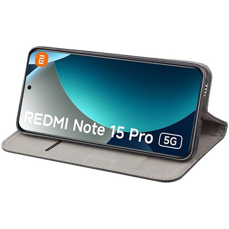 Etui z klapką do Xiaomi Redmi Note 15 Pro 5G SMART MAGNET CASE + 2X SZKŁO HARTOWANE