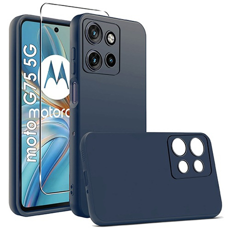 Etui SOFT MATT CASE do Motorola Moto G75 5G + SZKŁO HARTOWANE