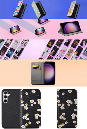 Etui do Samsung Galaxy M55 5G wzory CASE + SZKŁO