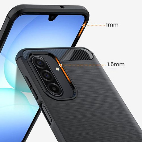 ETUI PANCERNE KARBON do Samsung Galaxy A17 5G + SZKŁO 5D