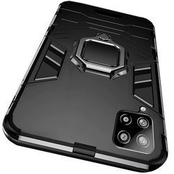 Etui do Samsung Galaxy A42 5G HOLDER RING CASE PANCERNE + SZKŁO HARTOWANE