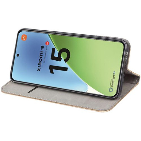 Etui do Xiaomi 15 5G SMART MAGNET CASE + 2X SZKŁO HARTOWANE