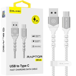 KABEL Blavec USB USB-C TYP C 60W 3A CarPlay Android Auto SZYBKI W OPLOCIE 2M