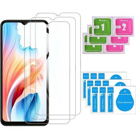 3x SZKŁO HARTOWANE 9H SZYBKA do Oppo A18 / A38 4G