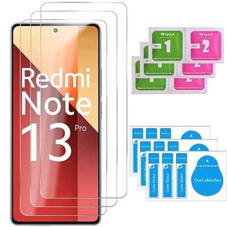 3x SZKŁO HARTOWANE 9H SZYBKA do Xiaomi Redmi Note 13 Pro 4G