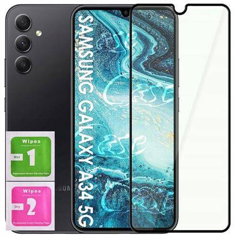 ETUI PANCERNE KARBON do SAMSUNG GALAXY A34 5G + SZKŁO 5D