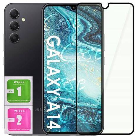 ETUI PANCERNE KARBON do Samsung Galaxy A14 4G / 5G + SZKŁO 5D