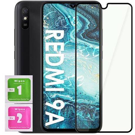 ETUI PANCERNE KARBON do Xiaomi Redmi 9A + SZKŁO 5D