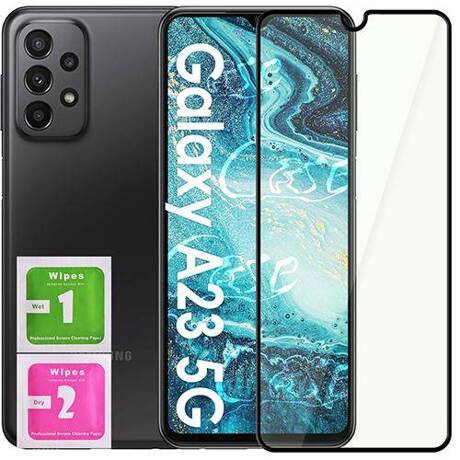 ETUI do SAMSUNG GALAXY A23 5G PANCERNE KARBON CASE + SZKŁO 5D