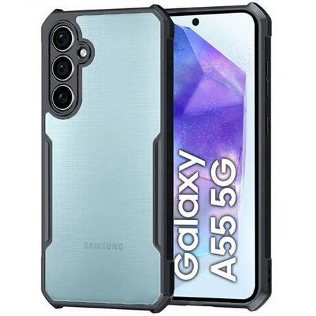 ETUI do Samsung Galaxy A55 5G WZMACNIANE 360° SHOCK CASE + SZKŁO