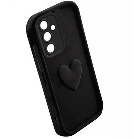 ETUI do Samsung Galaxy M35 5G SILIKONOWE MATOWE SERCE CASE + SZKŁO