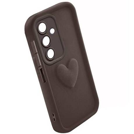 ETUI do Samsung Galaxy M35 5G SILIKONOWE MATOWE SERCE CASE + SZKŁO