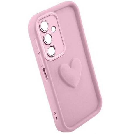 ETUI do Samsung Galaxy M35 5G SILIKONOWE MATOWE SERCE CASE + SZKŁO