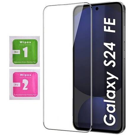 ETUI do Samsung Galaxy S24 FE SILIKONOWE MATOWE SERCE CASE + SZKŁO