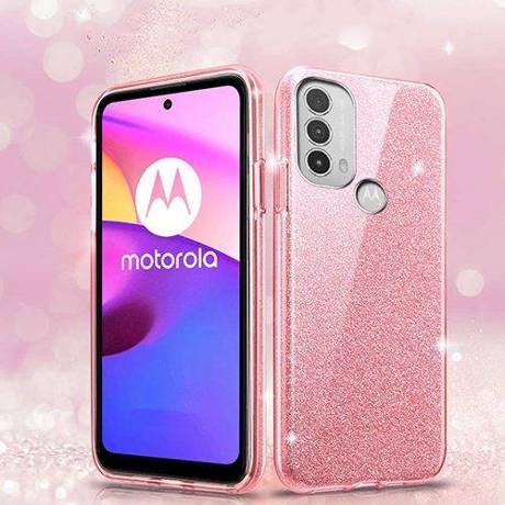 Etui BLING BROKAT CASE do Motorola Moto E20 + SZKŁO HARTOWANE