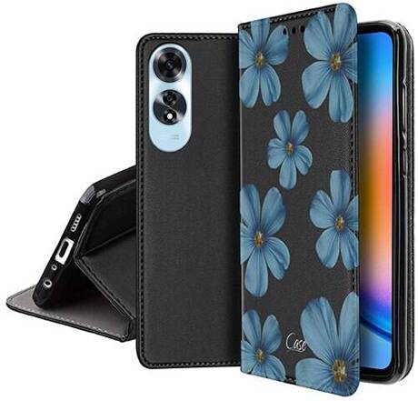 Etui SKÓRZANE do Oppo A60 wzory PORTFEL + SZKŁO