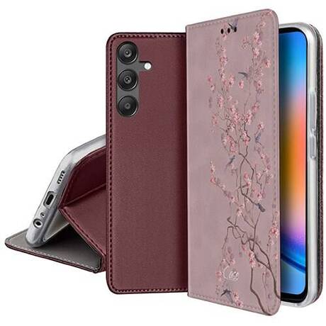 Etui SKÓRZANE do Samsung Galaxy M15 5G wzory PORTFEL + SZKŁO